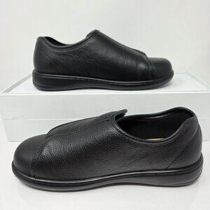 Cobbie Cuddlers Black Leather Shoes Womens 8 Wide Hook Loop Comfort Orthopedic